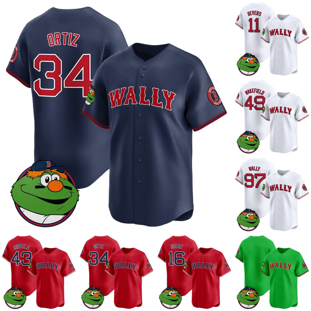 Boston 2024 Red Sox Jersey Wally Duran Devers Trevor Story Martinez Wakefield David Ortiz Jerseys Ted Williams J.D. Martinez Chris Sale Bogaerts Rafael Devers Vazquez