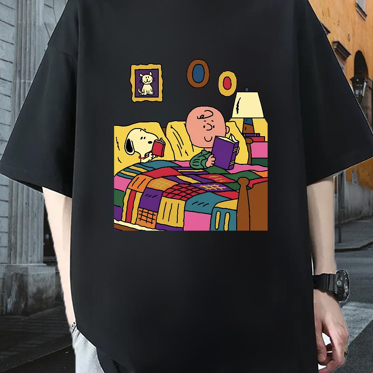 DIY T Shirt For Man Black Oversized Summer Casual Men Clothes T-Shirt Breathable Crew Neck Designer