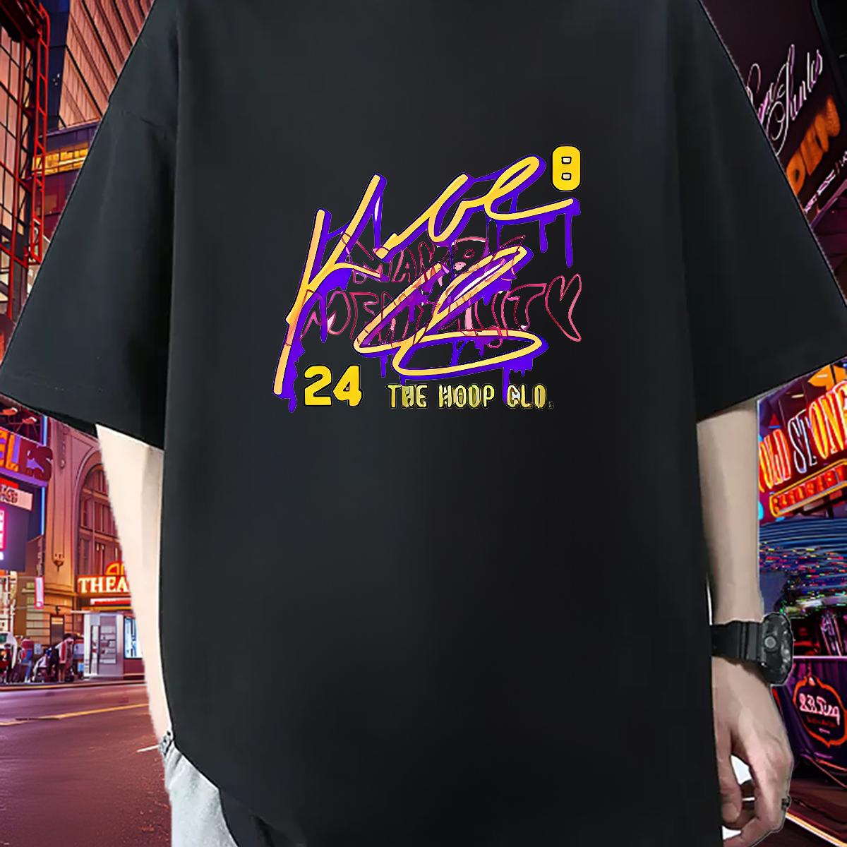 Classic Men T Shirts Anime Printing Street Cotton Breathable Short Sleeve Men Clothes T-Shirt DIY Black Oversized Tees