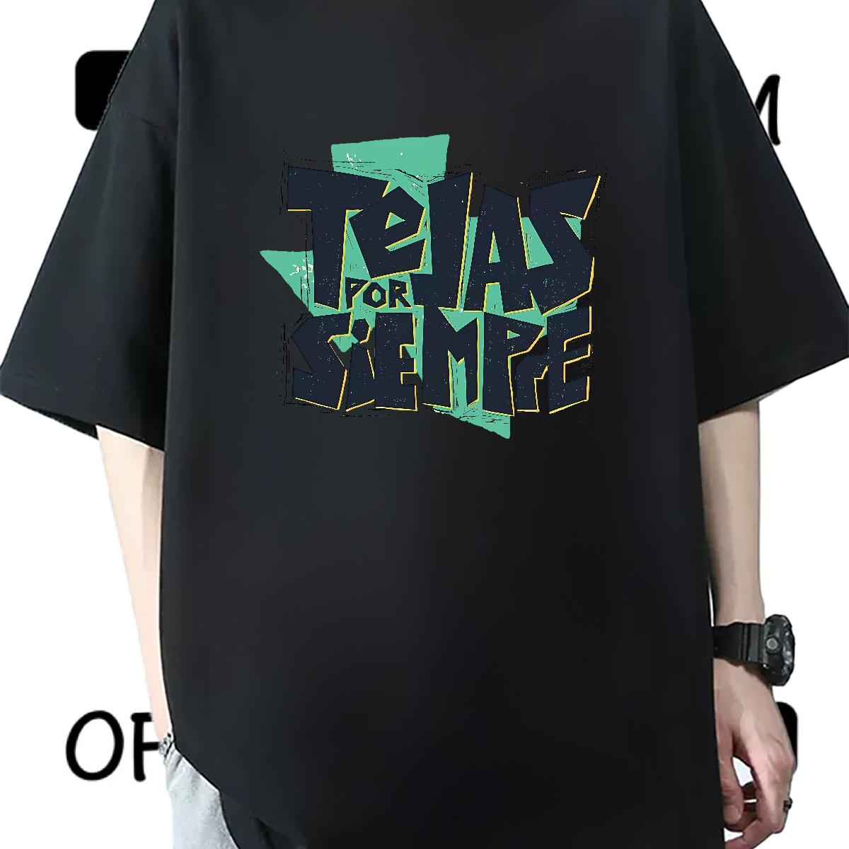 Loose T-Shirts Anime Printing Street 180g Cotton Men Clothes T-Shirt New Oversized S-3XL Tees Shirts