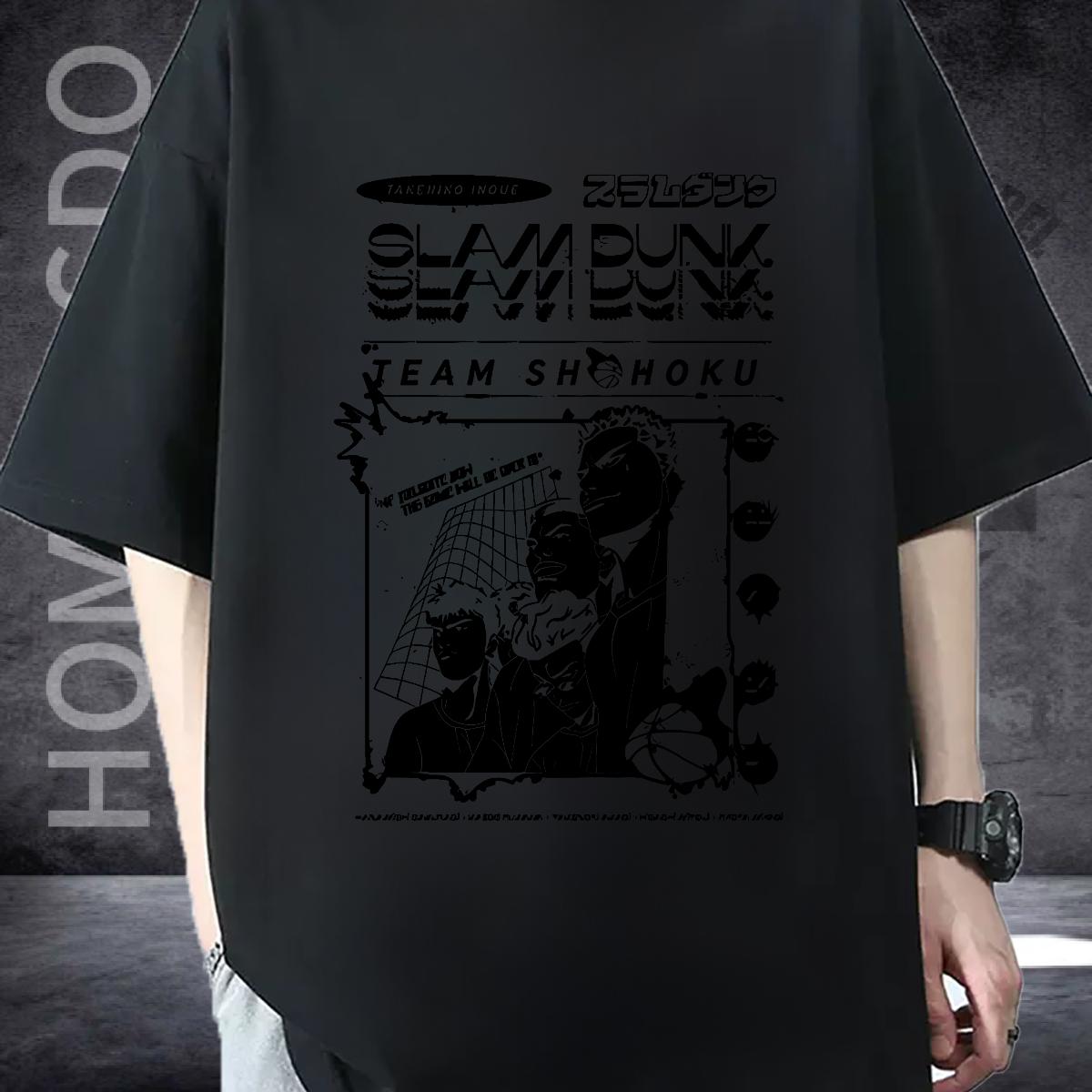 Classic T Shirts Men Casual Daily Wear Short Sleeve Cotton O-Neck Men Tops Tees 2024 New Anime Print Clothes