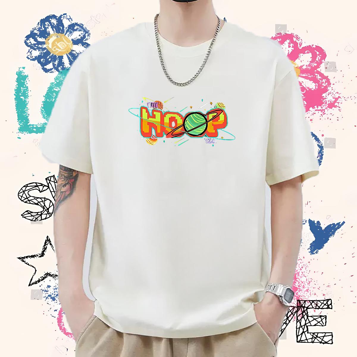 DIY Customized T-Shirts for Men DIY Anime Spring Summer Men Clothes T-Shirt Crew Neck Cotton Unisex