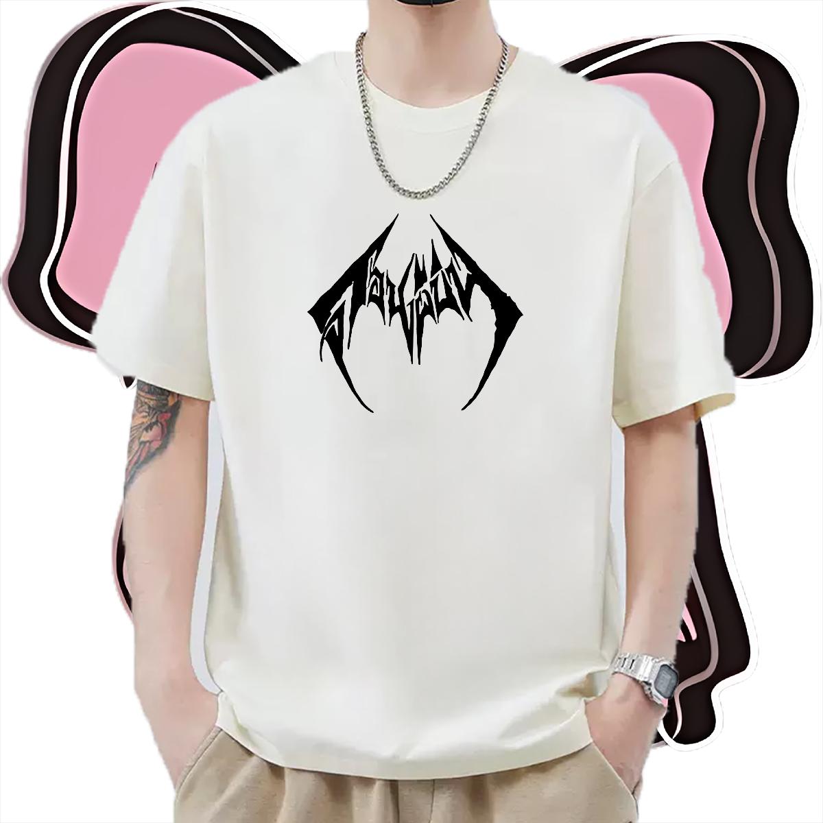 Brand Men T Shirts Anime Printing Street Cotton Breathable Men Tops Tees New Arrival Black Oversized Tees Shirts