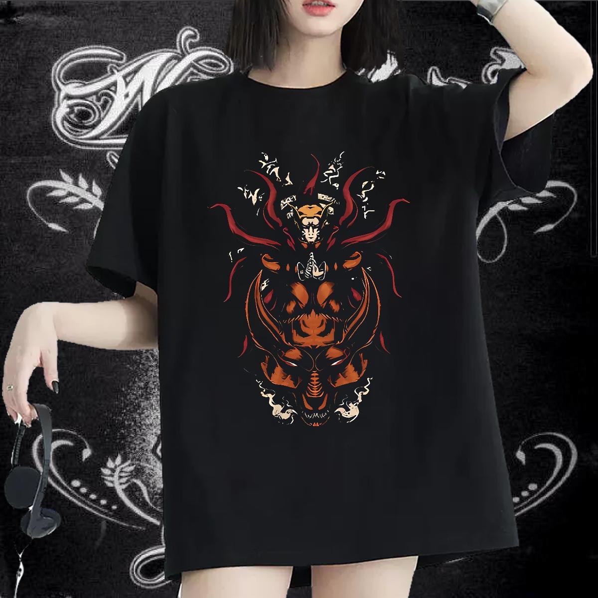 Female T-Shirts for Women Cotton Breathable Top Tees Sports Street Wear 2024 Casual Women Tees Cartoon Floral Printing