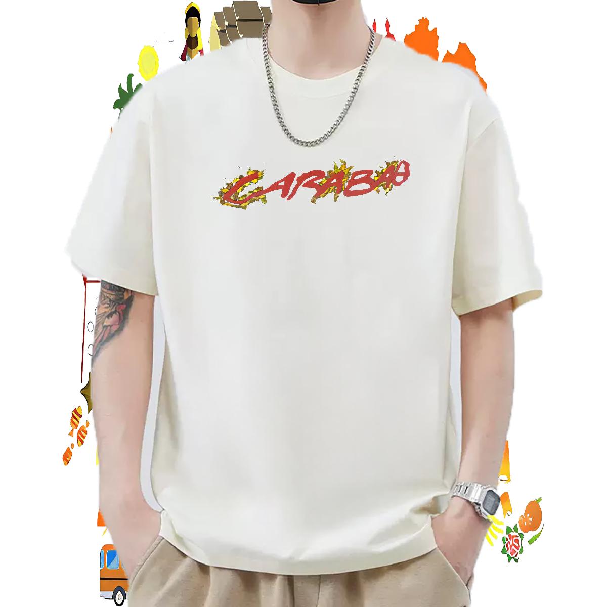 Loose Men Tees Round Neck Short Sleeve Street T-Shirts Cartoon Print Classic Tees Shirts