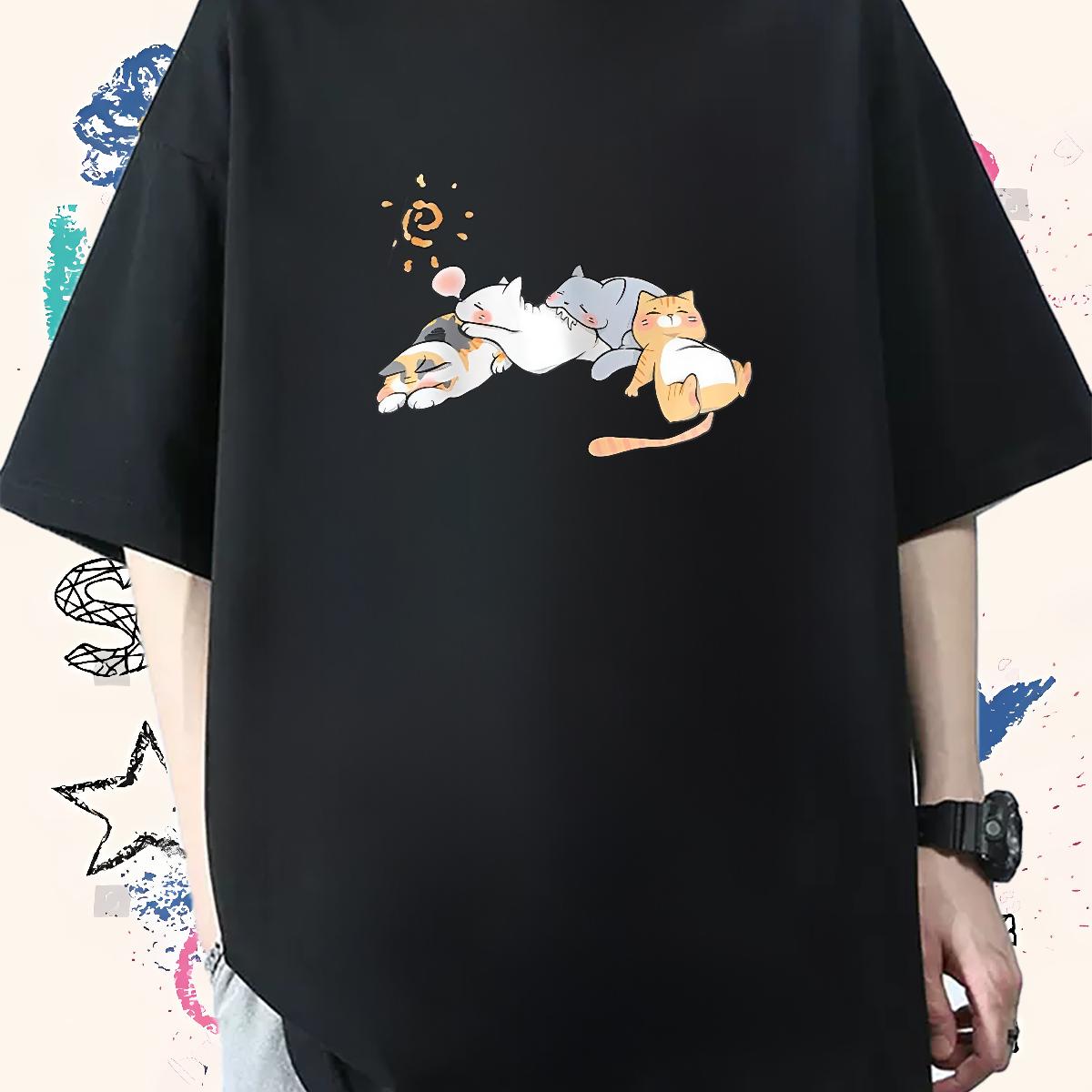 Designer Men T Shirts DIY Printed High Street Hip Hop Men Tees Cotton O Neck Short Sleeves Brand