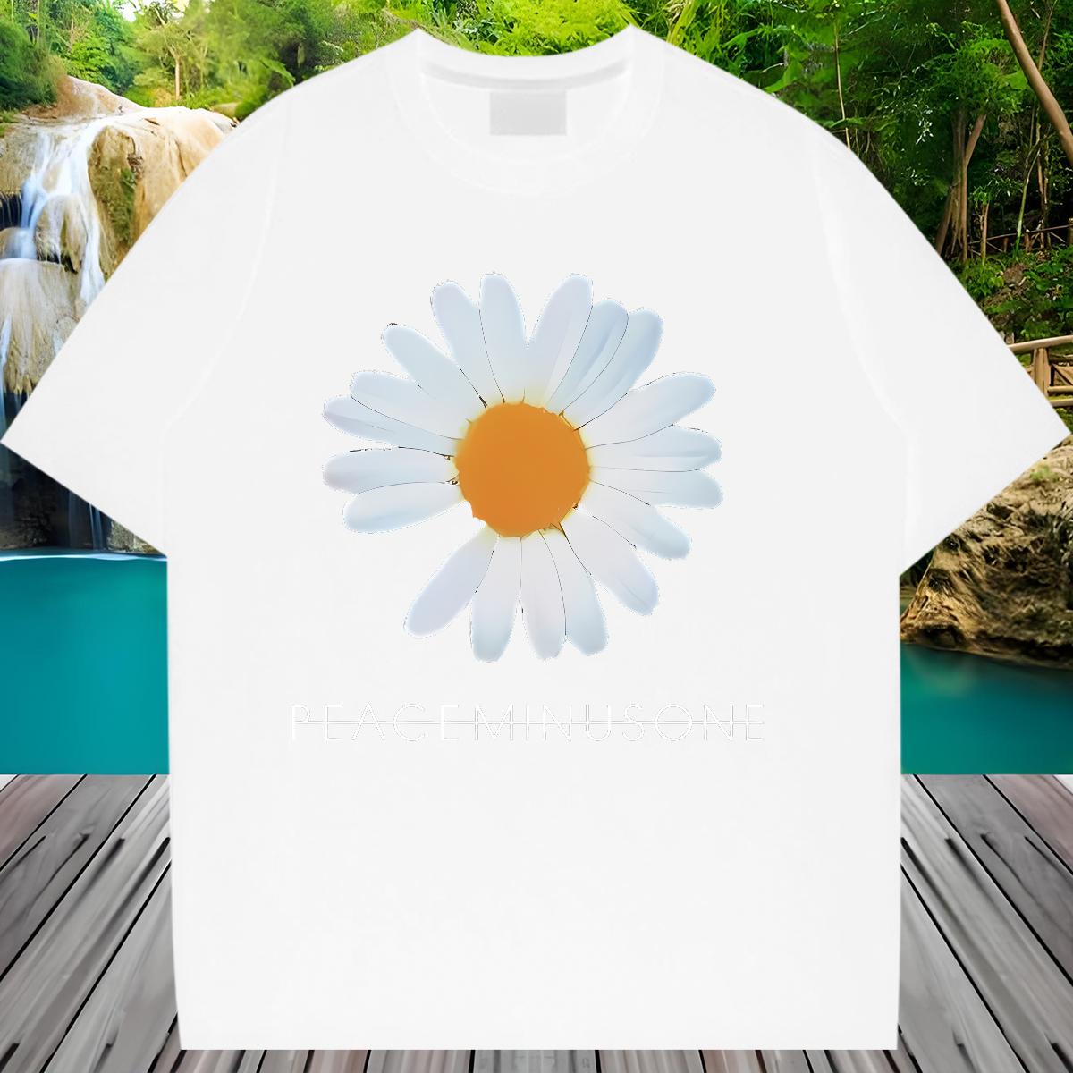 Short sleeve Cotton Soft Womens T Shirts 2024 Casual Sports Casual Lady T shirt Cartoon Floral Printing Unisex Tshirts