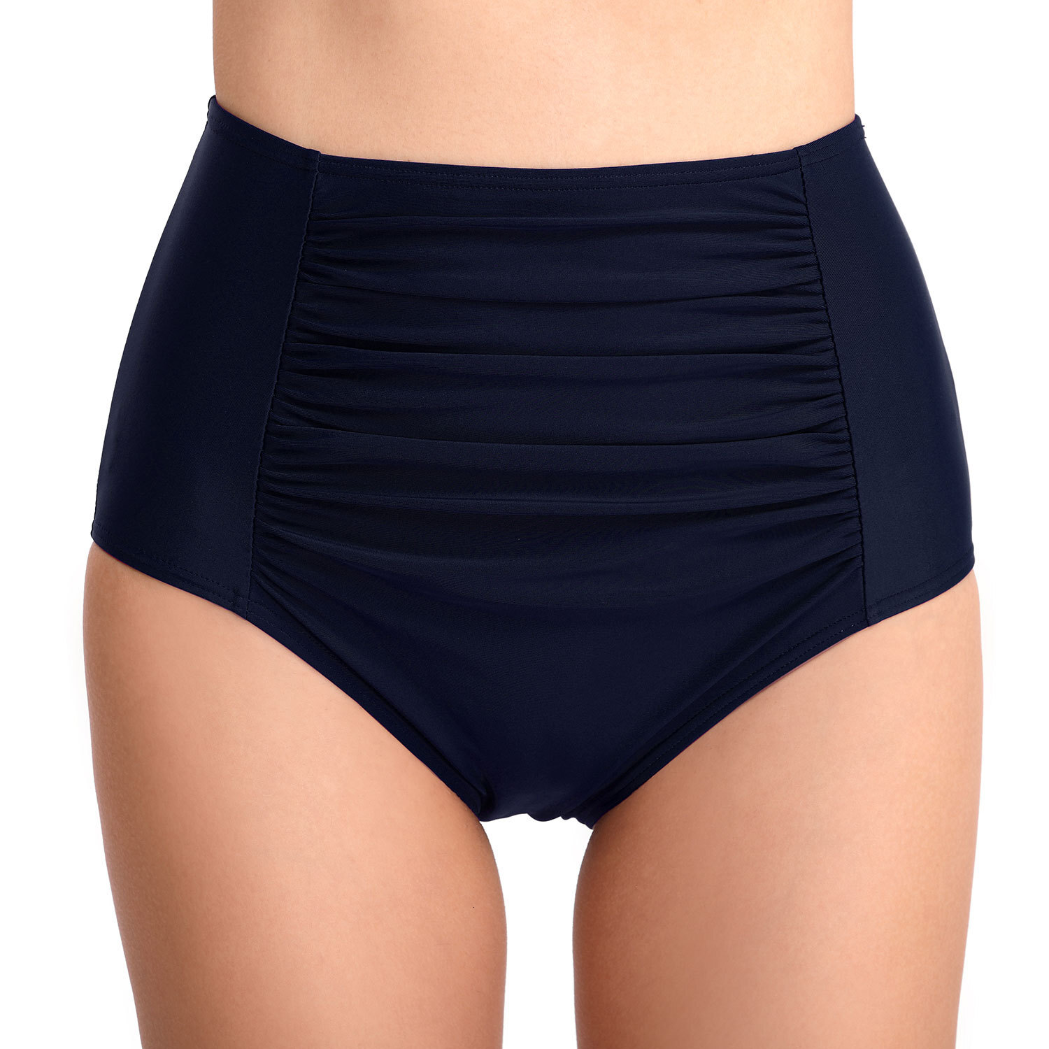 Long Washable Solid Temperament 2023 Beach Folded Fashionable Wrapped Hip Tight High Waist Triangle Swimming Pants Women's Short Novelty Waist Se