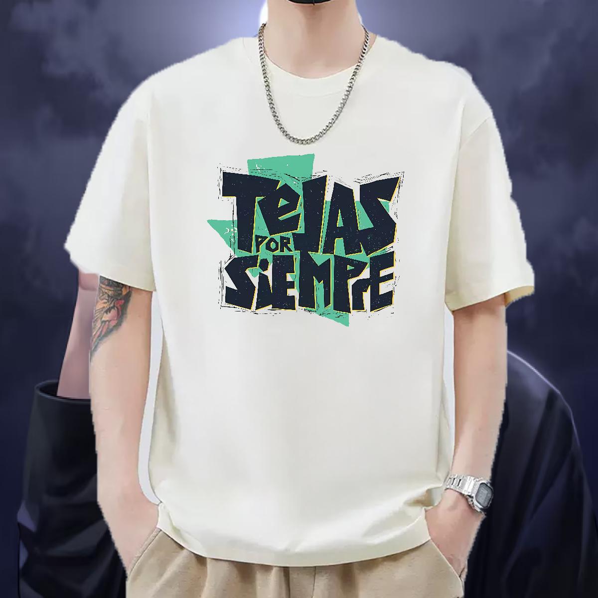 Brand T-Shirts Customized Print Couples T Shirts Casual Daily Wear Cotton Breathable Loose Fit Tops