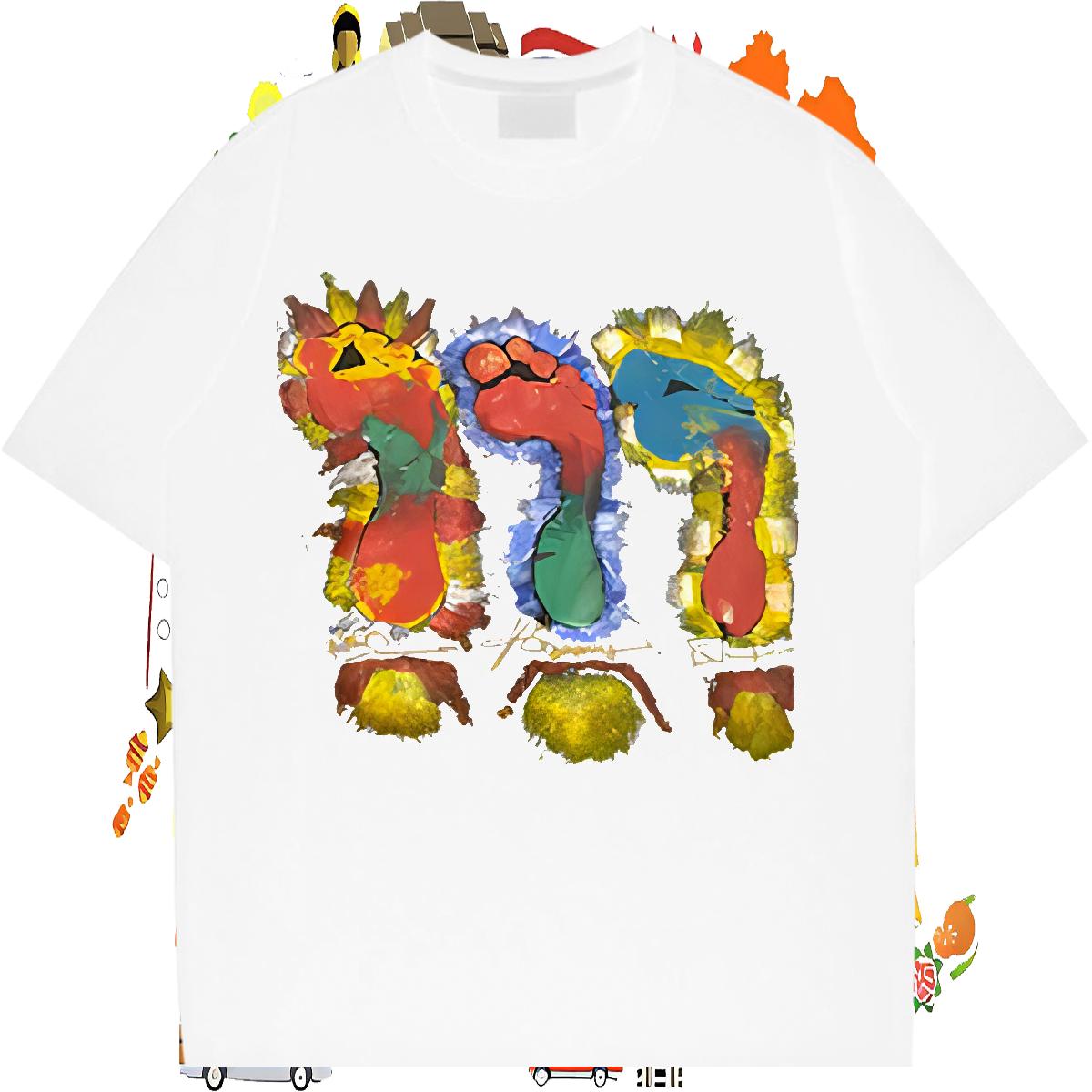 Loose Couples T Shirts Breathable Short Sleeve Hip Hop Street T-Shirts for Men Anime Print Stylist Clothes