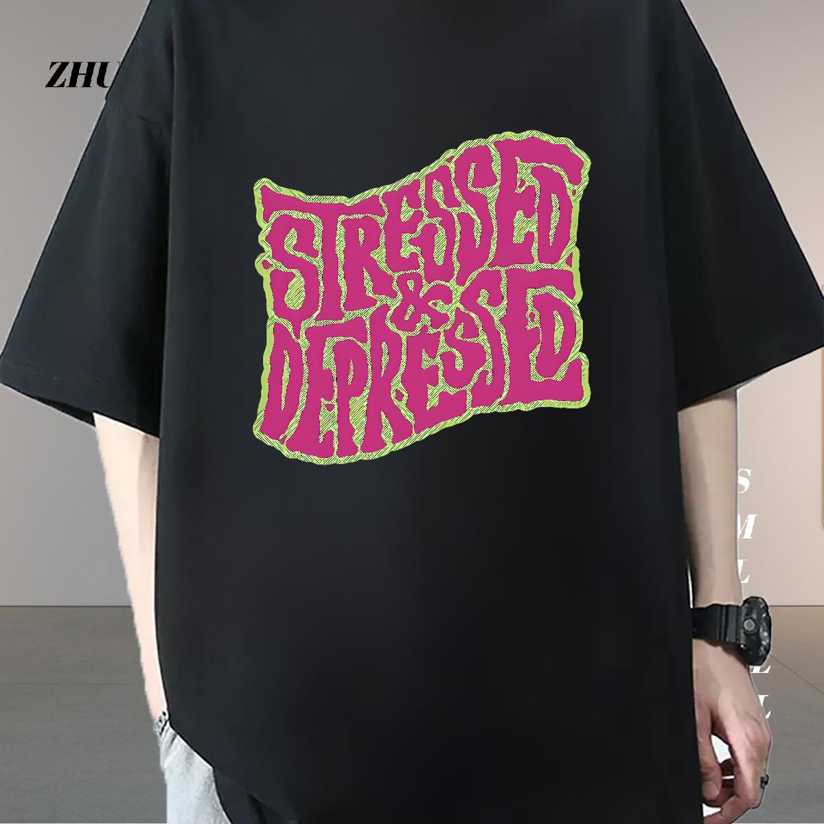 Classic T-Shirts DIY Anime Men Tops Tees Sports Casual O-Neck Short Sleeve Cotton 5A Clothings