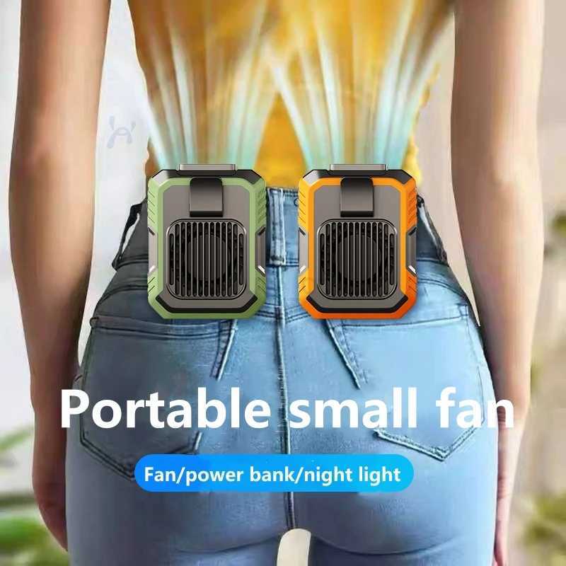 Electric Fan Waist-mounted Air Conditioning Anti Drop Anti Shock Mini Air Conditioner USB 2024 Portable Fan Hanging Neck FanCL240712