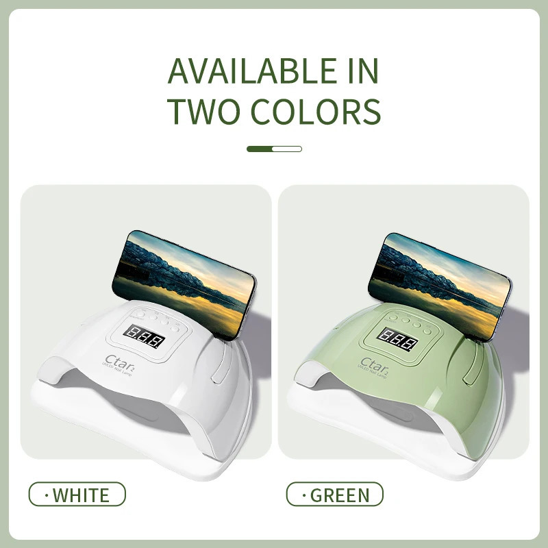 120W UVLED Nail Lamp Nail Dryer Nail Potherapy Machine Dual Light Source UV Nail Lamp For Women And Girls Nail Art DIY Use 240713