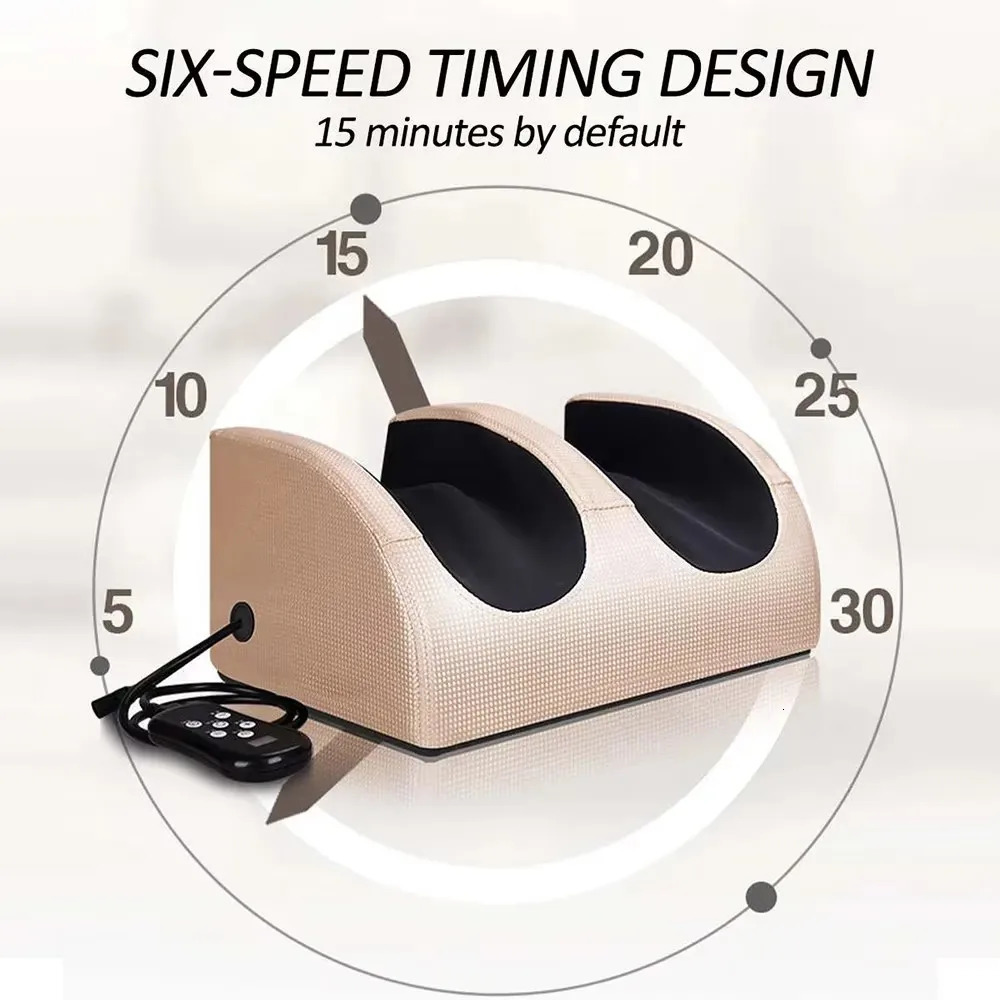 Electric foot massager compression heating finger pressure kneading calf roller deep muscle relaxation for relieving fatigue foot hydro machine 240713