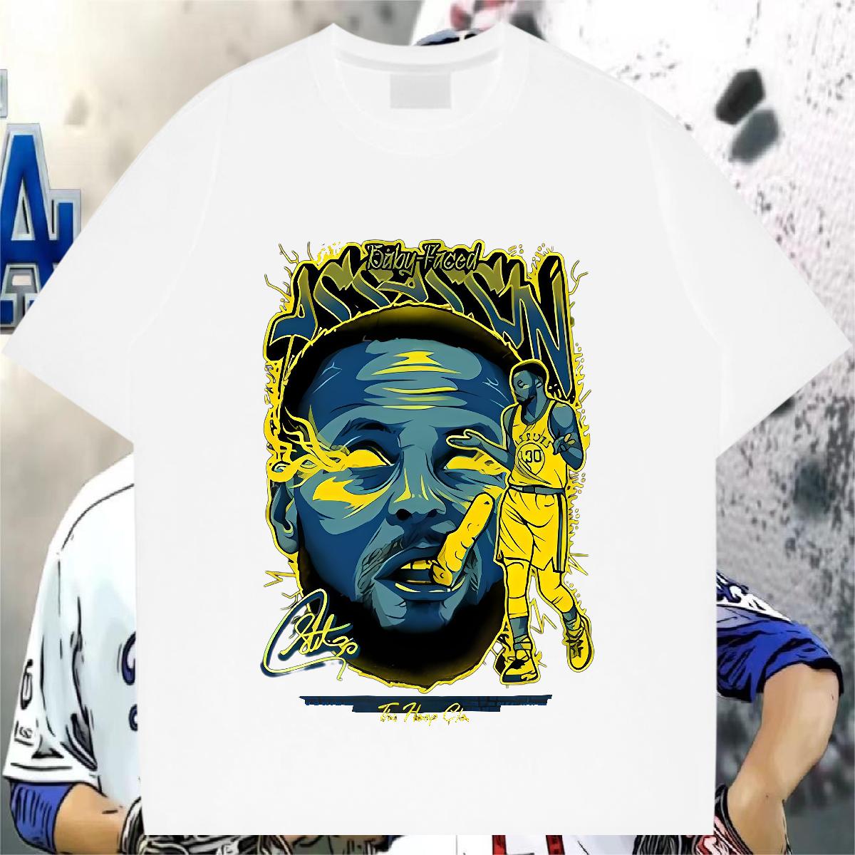 Cool T Shirts Men Casual Daily Wear Breathable Crew Neck Mens Tshirts 2024 Summer Cartoon Print Top Tees