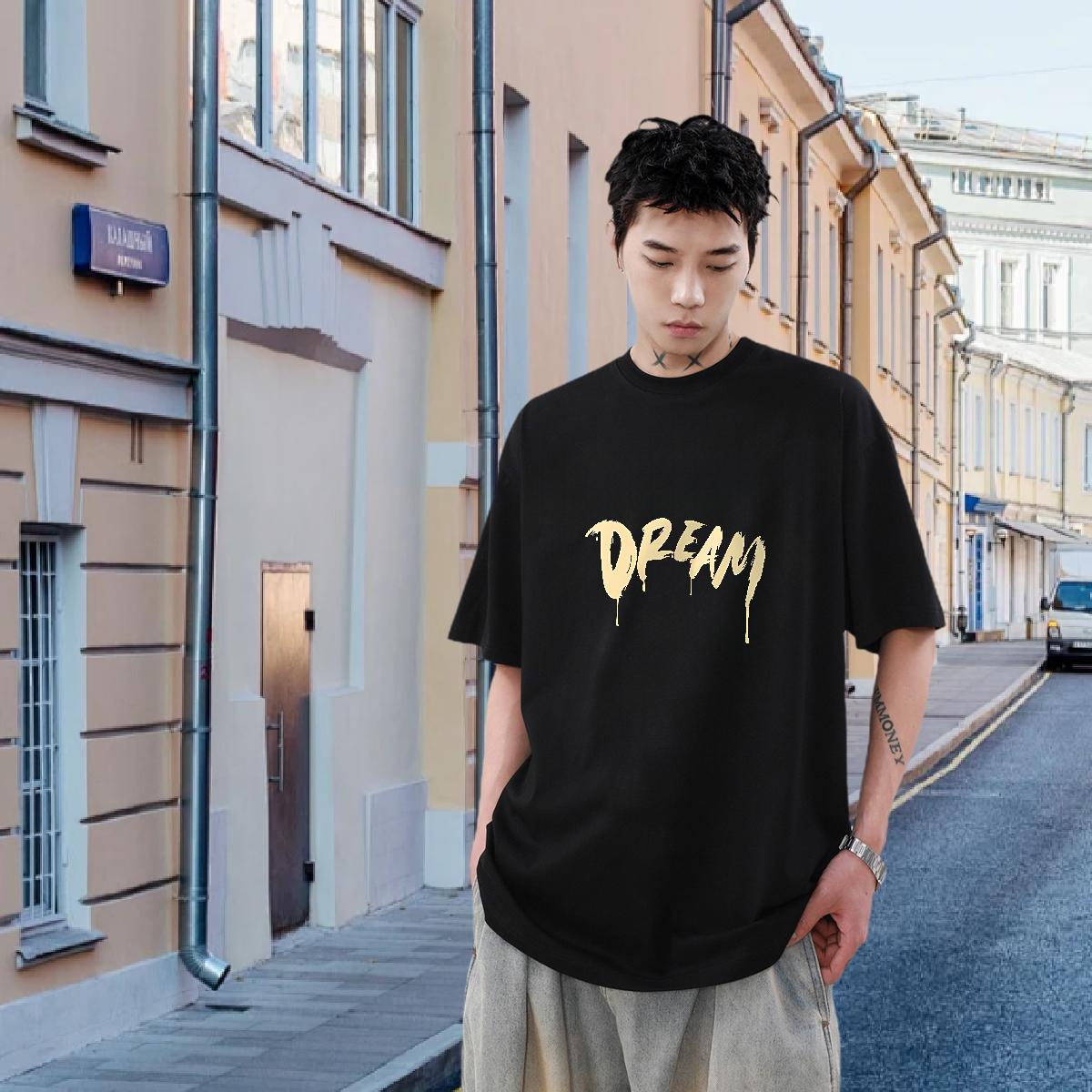 DIY Mens T Shirts Oversized Sports Casual Mens Tshirts Breathable Short Sleeve Cool Design