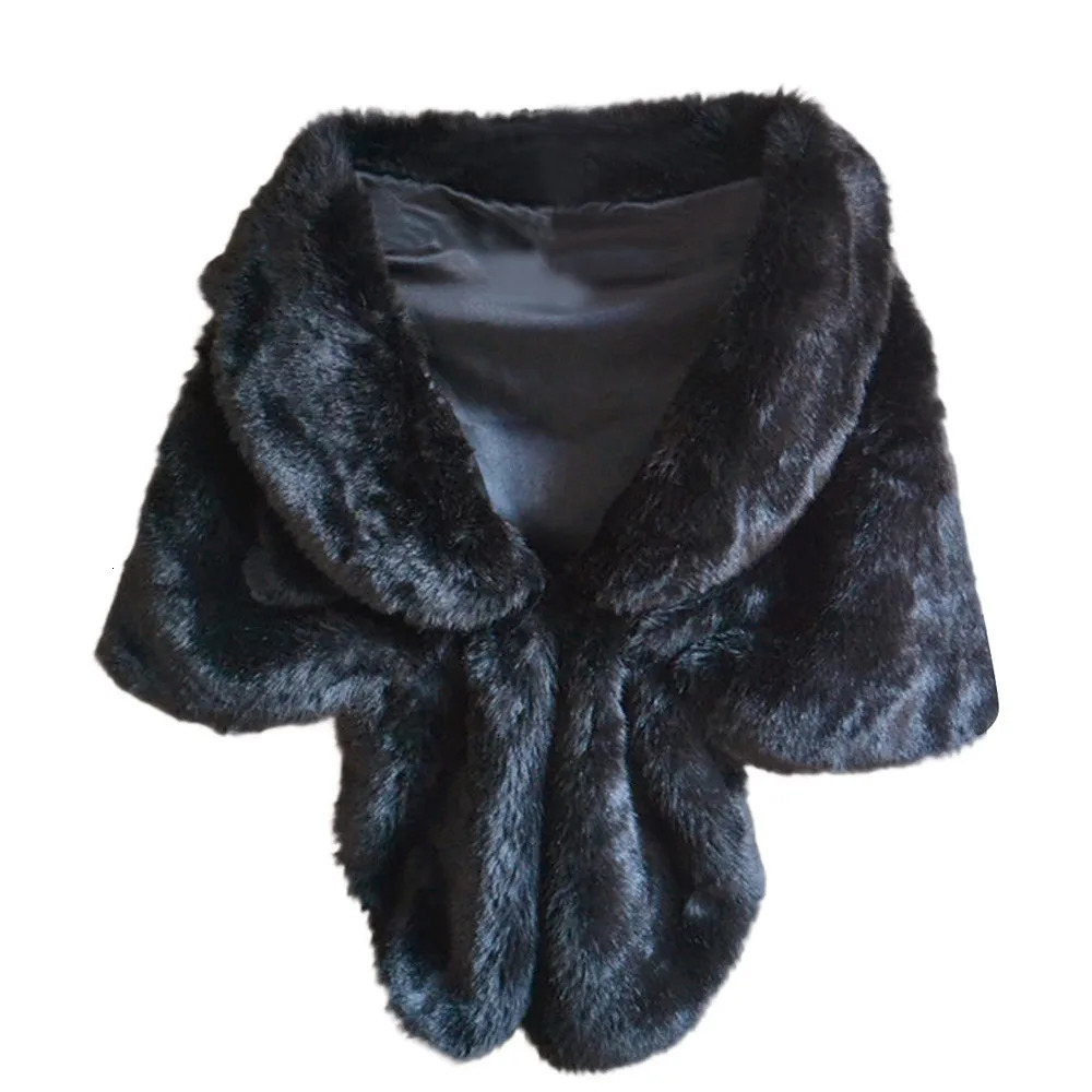 Women Faux Fox Fur Collar Multicolor Shawl Collar Fur Female Fashion Autumn And Winter Warm Shawl Scarve 240713