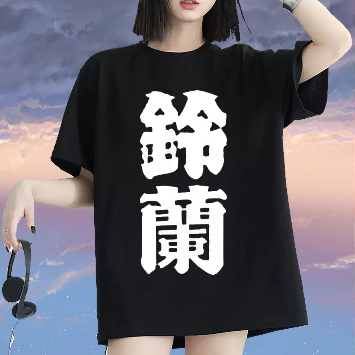 Classic Womens T Shirts Short sleeve Cotton Soft Anime Print Tops Street High quality Couples T Shirts