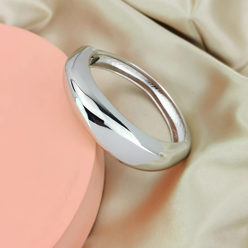 Chunky Alloy Cuff Bangle Bracelet for Women - Gold Statement Manchette Jewelry 4 40150