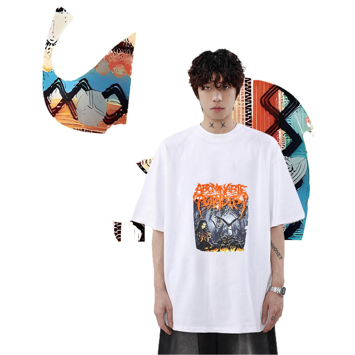 Loose Mens Tshirts Cotton Breathable Casual Man T Shirts Black White Fashion New Tops Tees