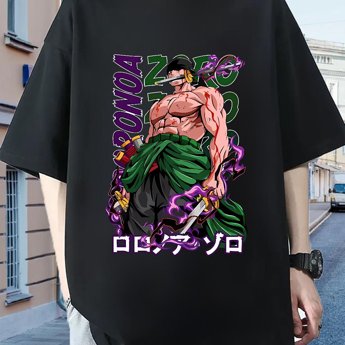 DIY T shirt Custom Anime Men Tees Anime Printing Street Breathable Short Sleeve Classic Tshirts