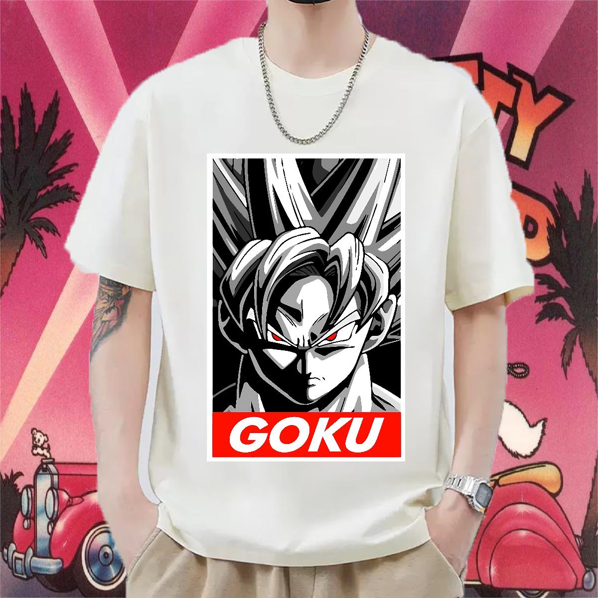 DIY T shirt Cartoon Printing S-3XL Hip Hop Street Men Clothes T-Shirt Crew Neck Cotton Breathable 5A