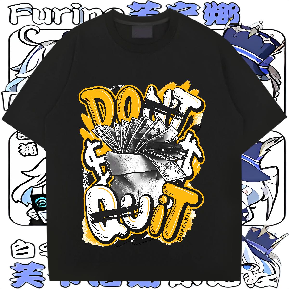 Classic Men T Shirts Plus Size Cartoon Street wear Hip Hop Tshirt for Man Woman Breathable Crew Neck Cotton Popular