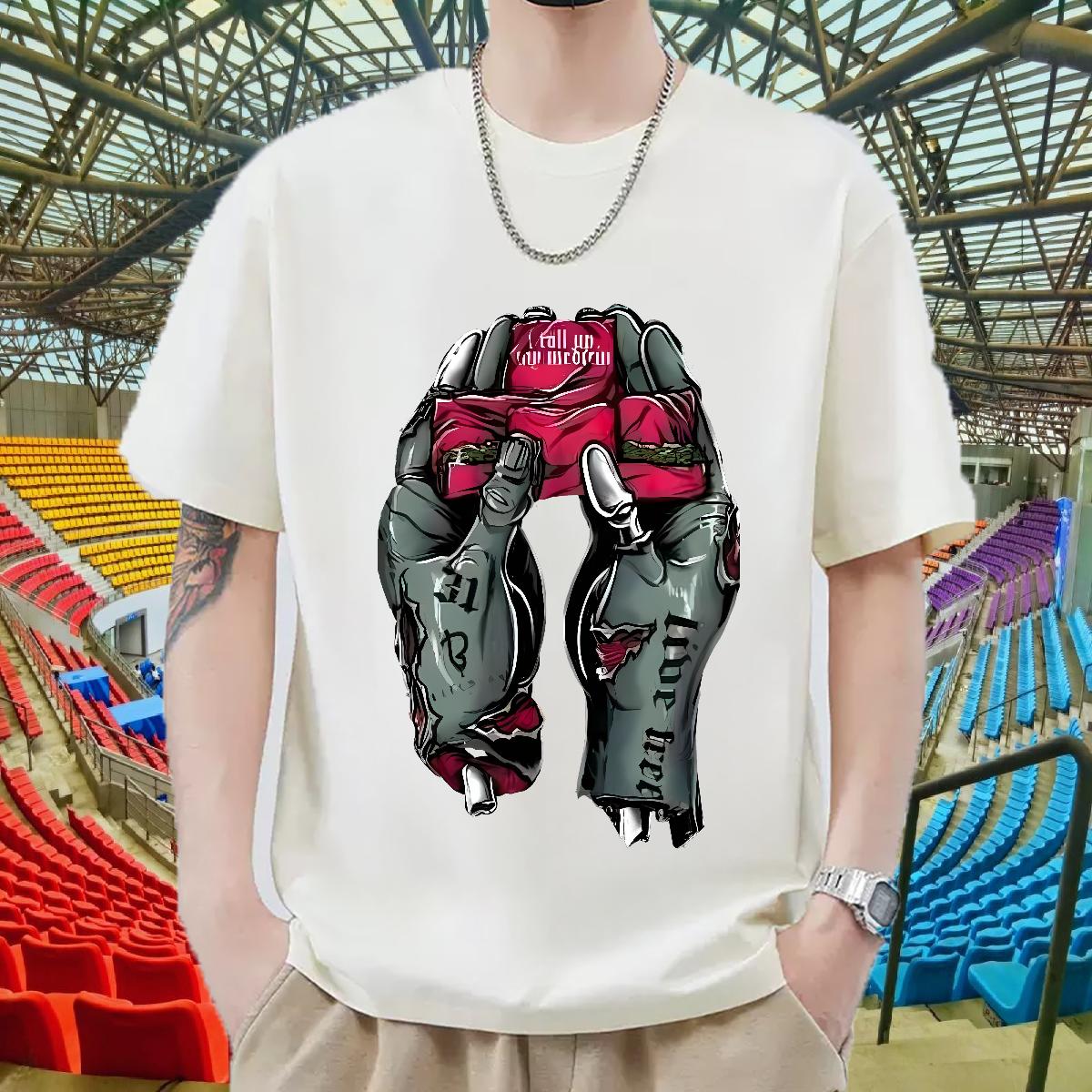 High Quality T Shirts Men Casual Beach Round Neck Short Sleeve Tshirt for Man Woman Factory Direct DIY Anime Tees Shirts