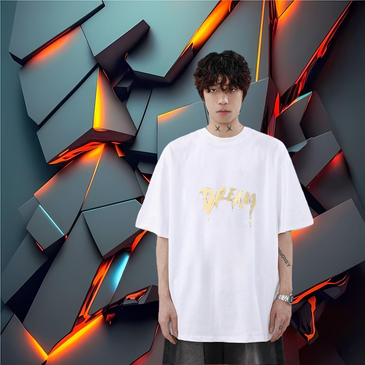 2024 New Man T Shirts Cartoon Print Street Casual Tshirts Cotton Breathable Short Sleeve Classic