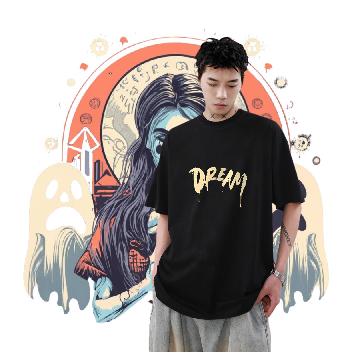 Cool T Shirt For Man Street Cotton O Neck Short Sleeves Mens Tshirts Customized DIY Printed Clothes