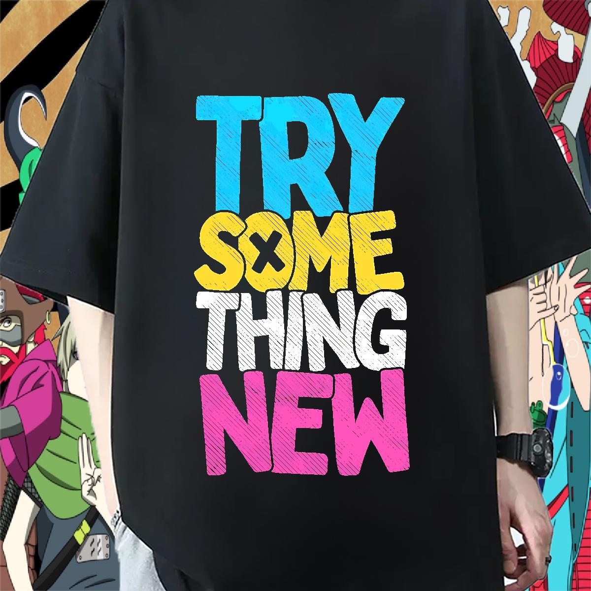 Loose Fit Mens T Shirts Home Outdoor Breathable Crew Neck Cotton Men Tops Tees New Floral Print Wear