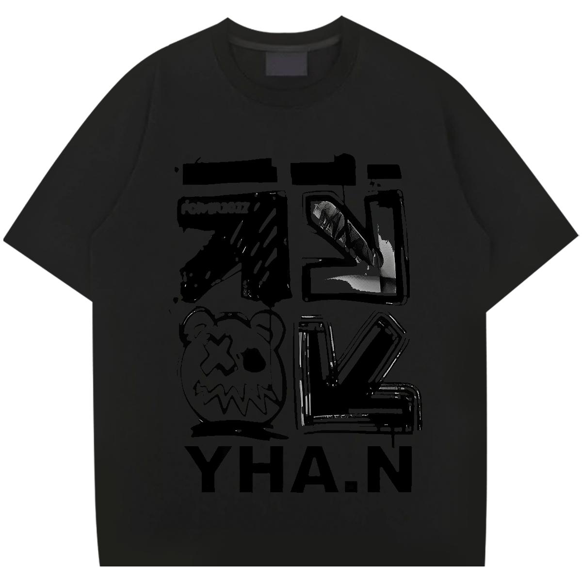 Wholesale Man T Shirts Customized Men Clothes T-Shirt Casual Daily Wear O-Neck Short Sleeve Cotton Loose Fit Tops Tees