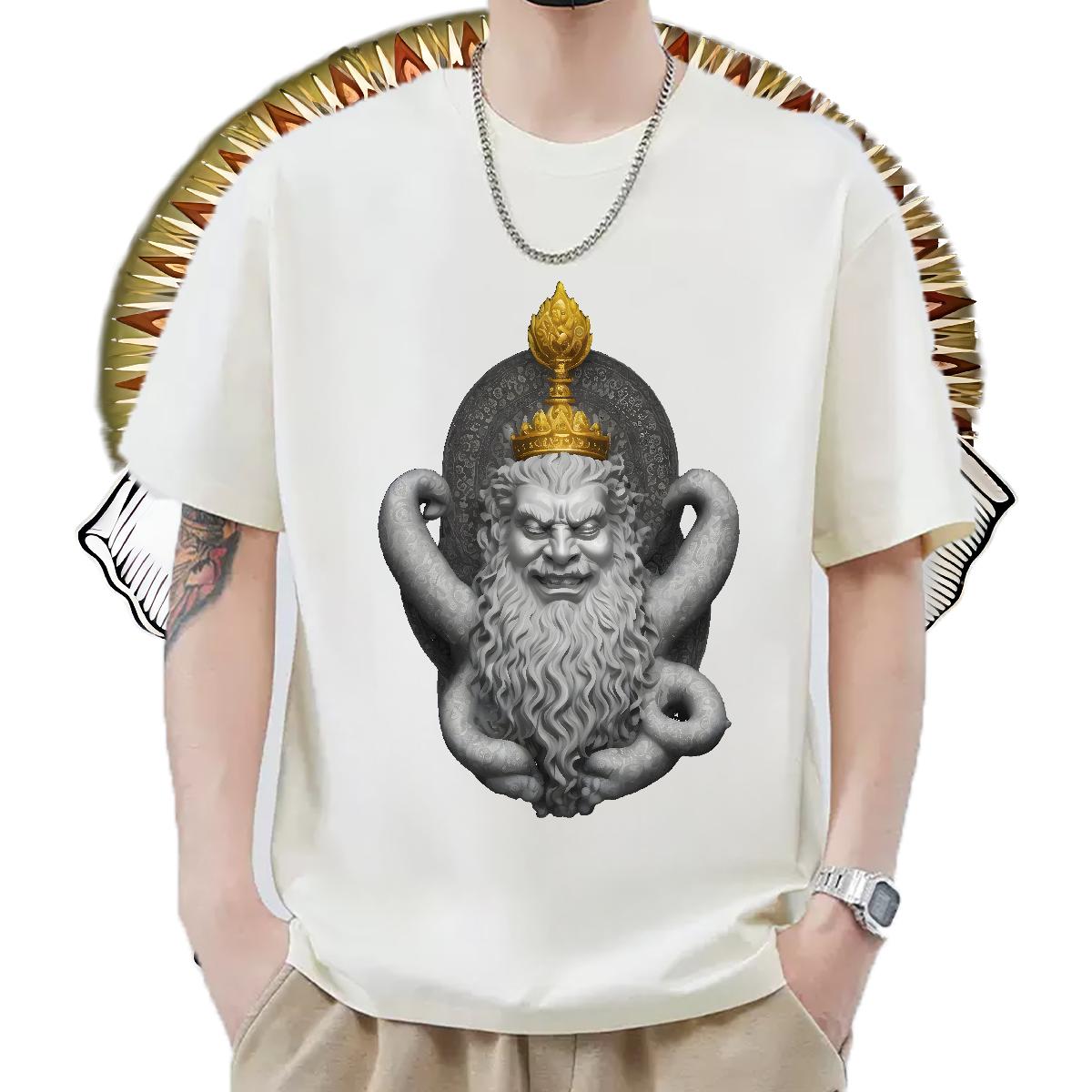 Cool Men Tops Tees Breathable Crew Neck Daily Outfit Men T Shirts Custom Print Oversized New Arrival Clothings