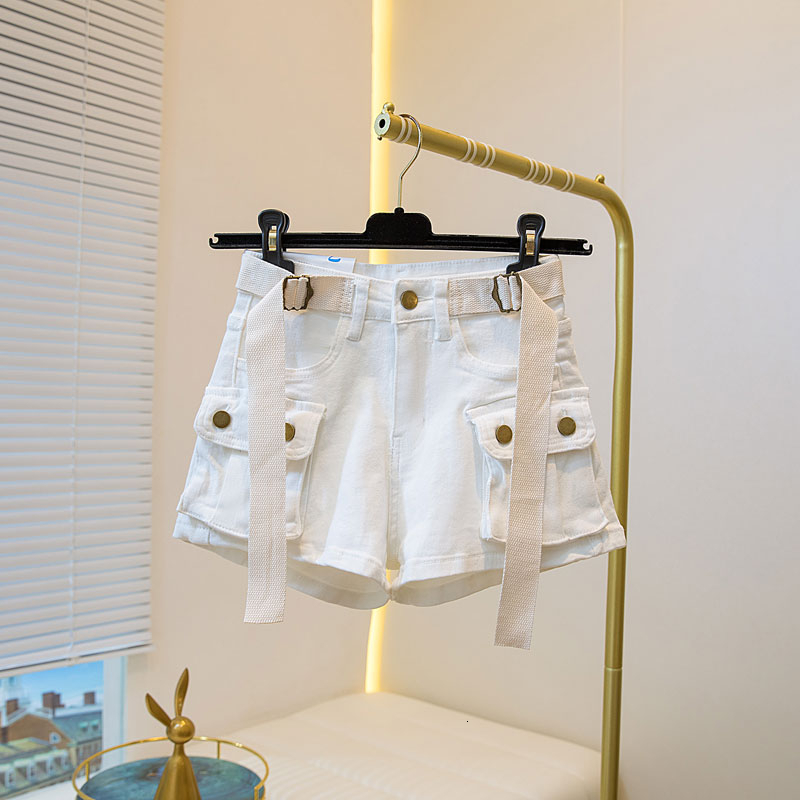 American sweet and cool spicy girl workwear shorts pure desire to look thin khaki hot pants 2024 summer new women's clothing