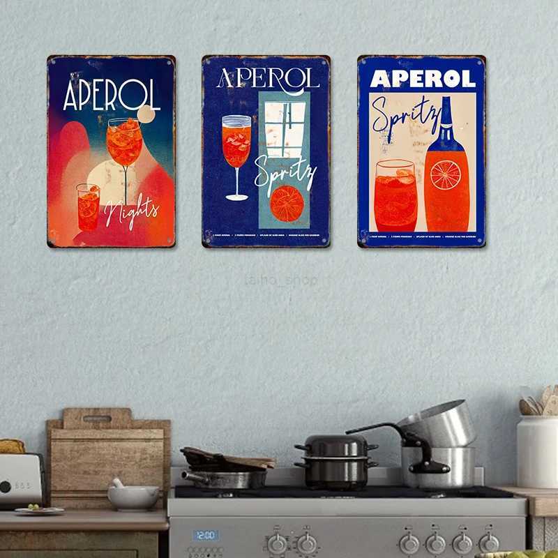 Classical Cocktail Metal Sign Retro Decor Vintage Tin Plaque Plate Wall Posters Kitchen Bar Cafe Room Home Iron Drink PaintingB240713