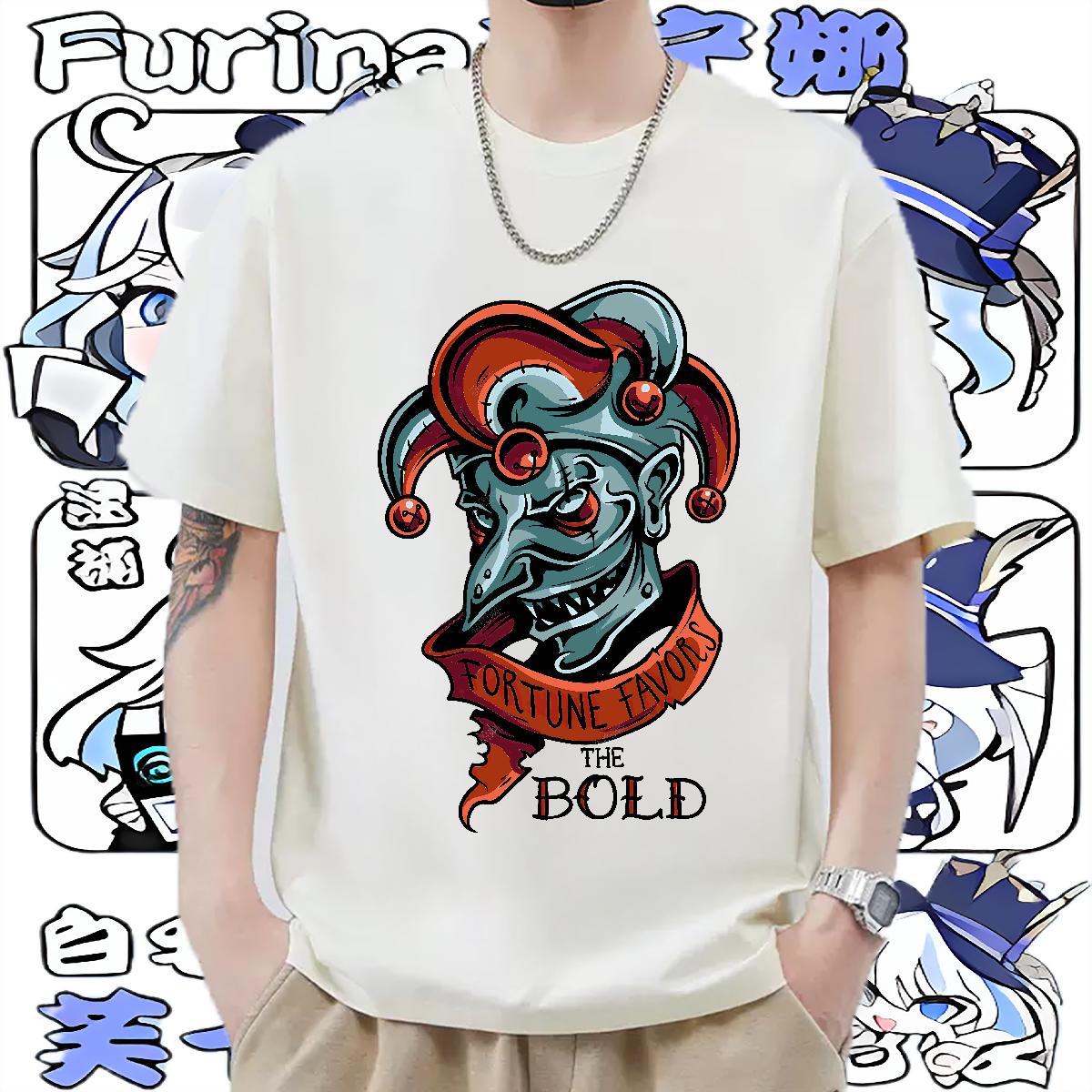 Fashion T shirt Cartoon Printing S-3XL Beach Men Tshirts Breathable Short Sleeve Comfortable