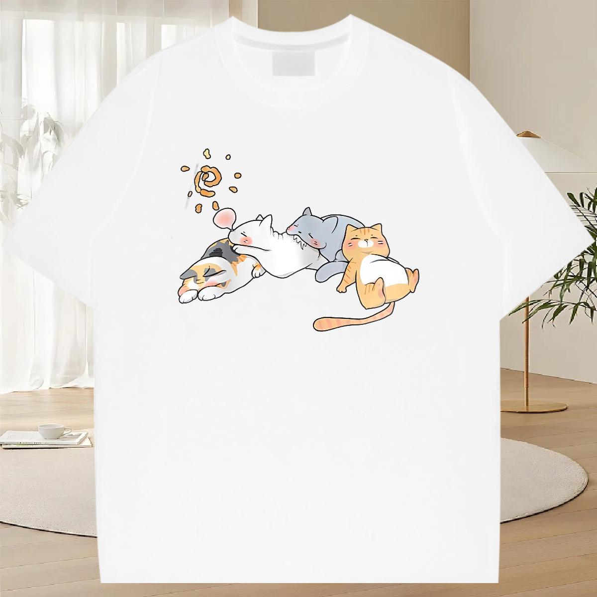 Fashion New Man T Shirts Cartoon Print Spring Summer Men Tops Tees Cotton Breathable Soft Designer