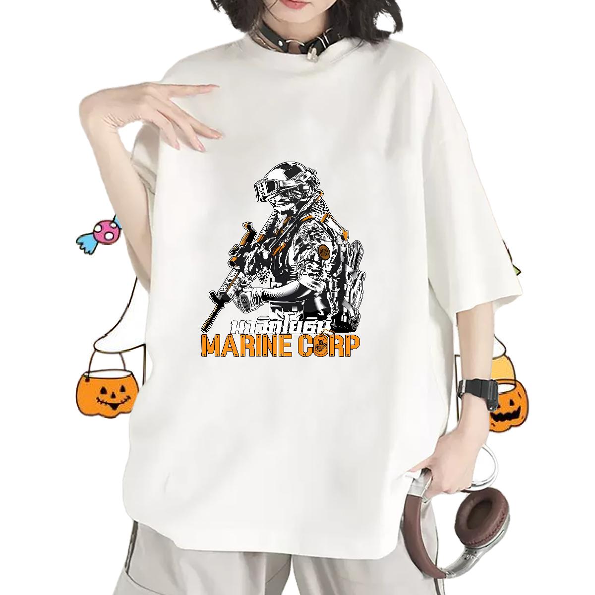 Breathable Short Sleeve T Shirt For Woman Classic Street Wear Tshirt for Man Woman Anime Oversized Female Clothings