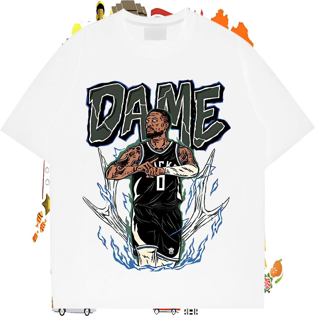 Fashion Casual Man T Shirts Oversized S-3XL Men Tees High Street Hip Hop 180g Cotton Loose Fit Top Tees