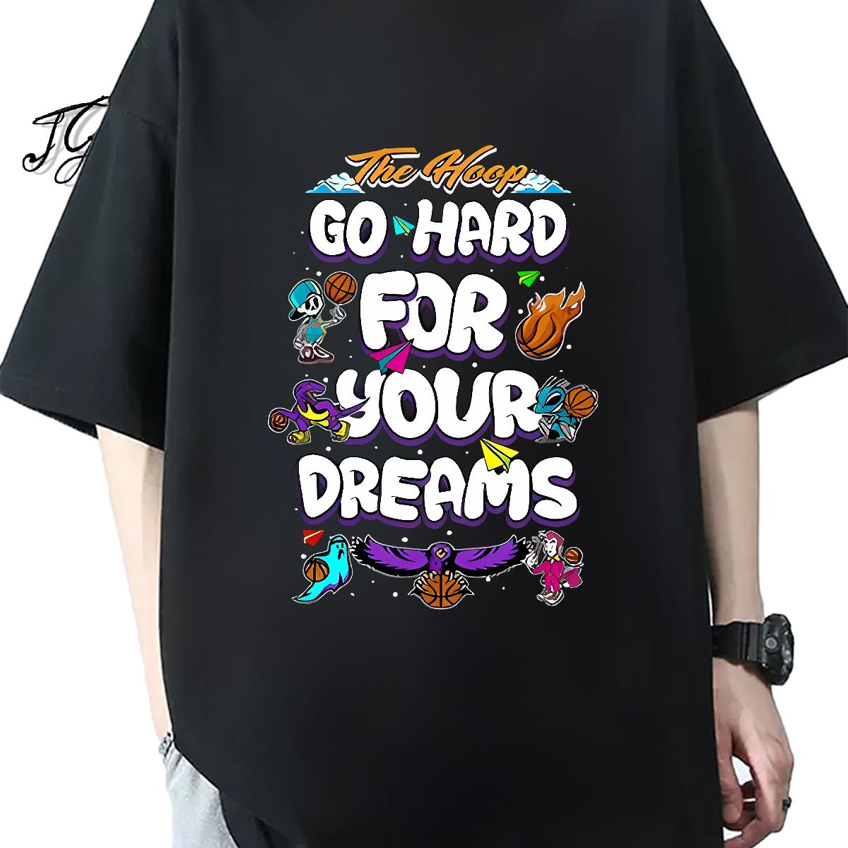 Fashion Designer Man T Shirts Cartoon Printing S-3XL Couples T Shirts Sports Casual Breathable Crew Neck Soft Polos