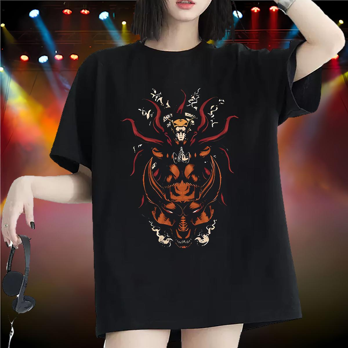 2024 Casual Womens T Shirts Cotton Comfortable Outdoor Women Tshirts Cartoon Printing S-3XL Soft Tee Shirt