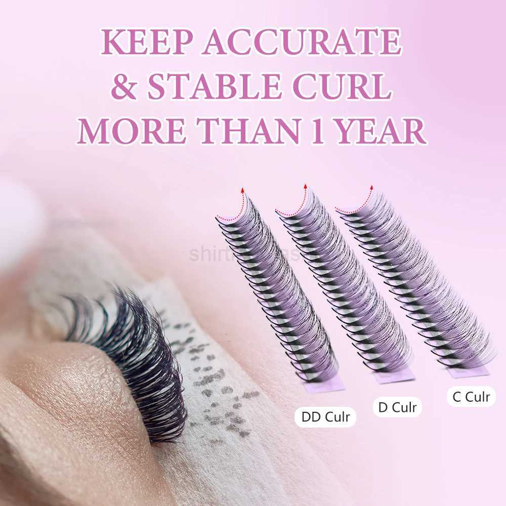OWOSC 320 Fans Pointy Base Premade Volume Fans Medium Stem Sharp Thin Pre Made Russian Volume Fan Eyelash Extensions customCL240713