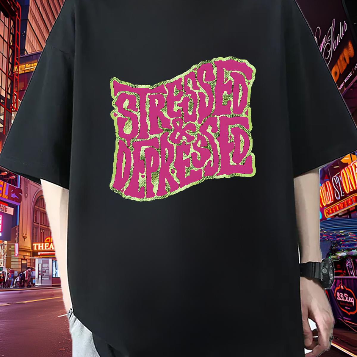 Custom T Shirt For Man Floral Print Daily Outfit Men Tshirts Cotton O Neck Short Sleeves 5A