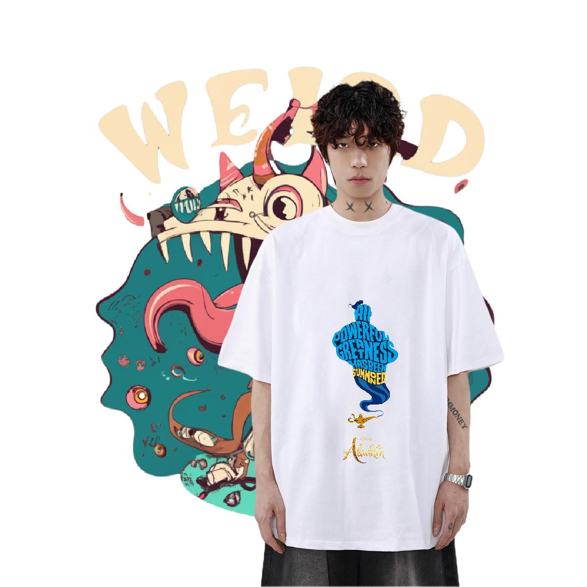 Unisex Men Tshirts 180g Cotton Spring Summer T-Shirts for Men Custom Anime Brand Tops Shirt