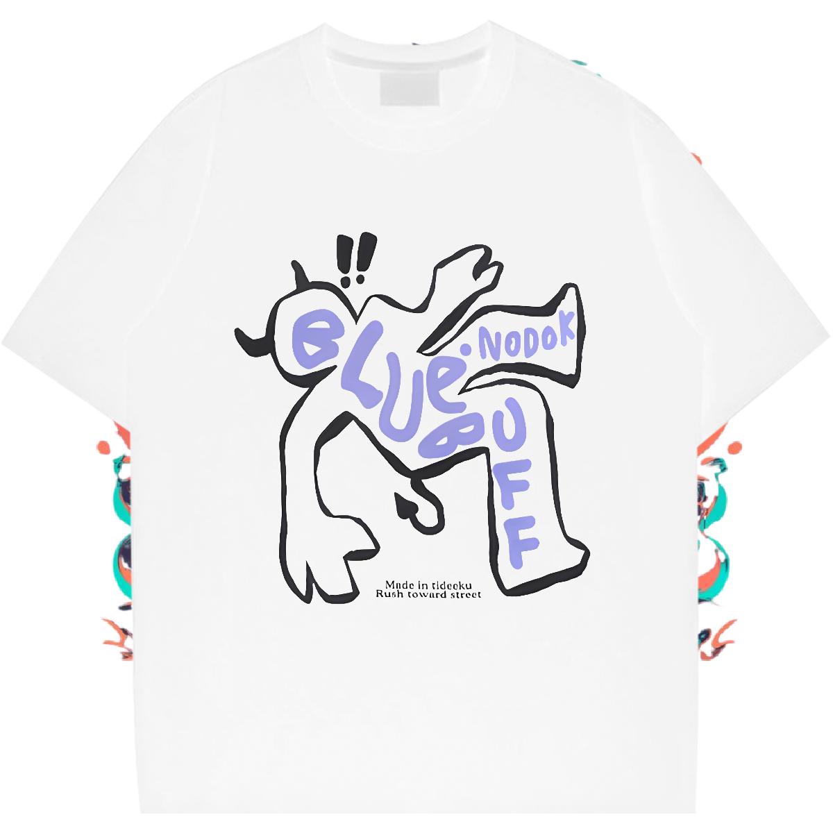 Soft Men Tshirts 180g Cotton Hip Hop Mens T Shirts Custom Cartoon Designer Tops