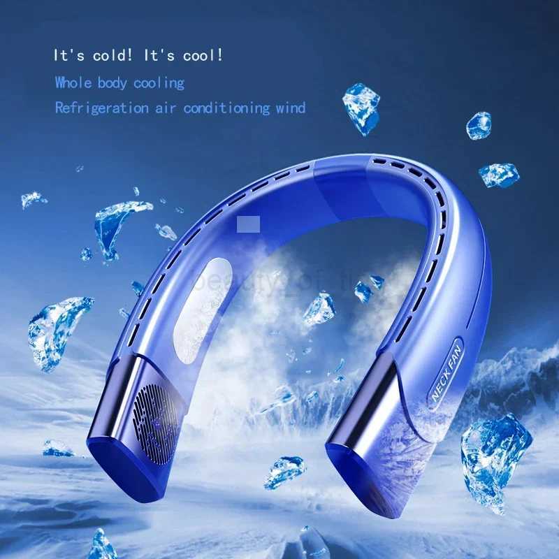 2024 Hbnging Neck Fbn Portbble Air Conditioner USB 6000mbh Rechbrgebble Air Cooler 5 Speed Electric Fbn For OutdoorCL240712