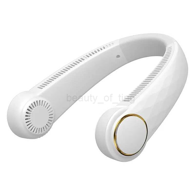 Lazy Person Wlth Multlple Wlnd Speeds Can Adjust Portable Outdoor Small Fan USB Charglng No Leaf Hanglng Neck FanCL240712