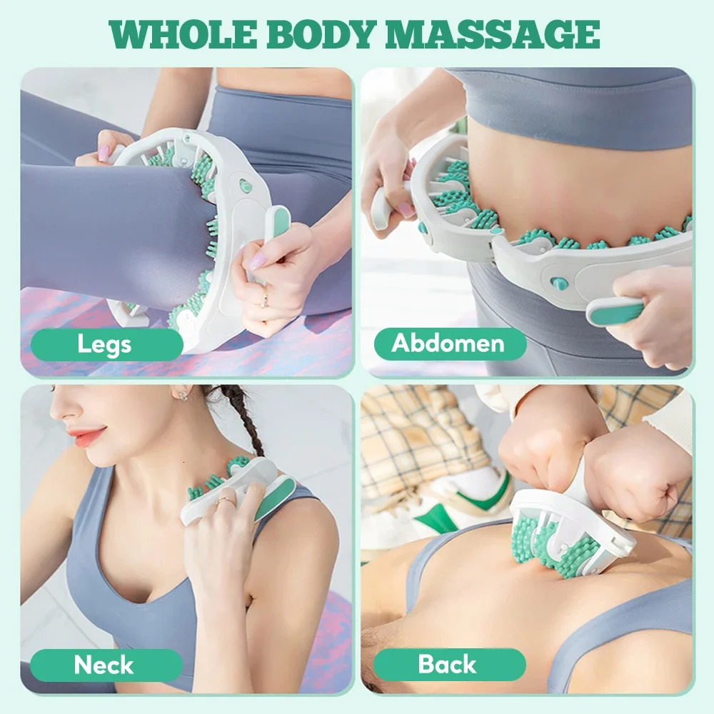 Leg roller massage fat mass muscle massage detachable leg and waist massage relieving muscle pain beautiful leg massage 240713