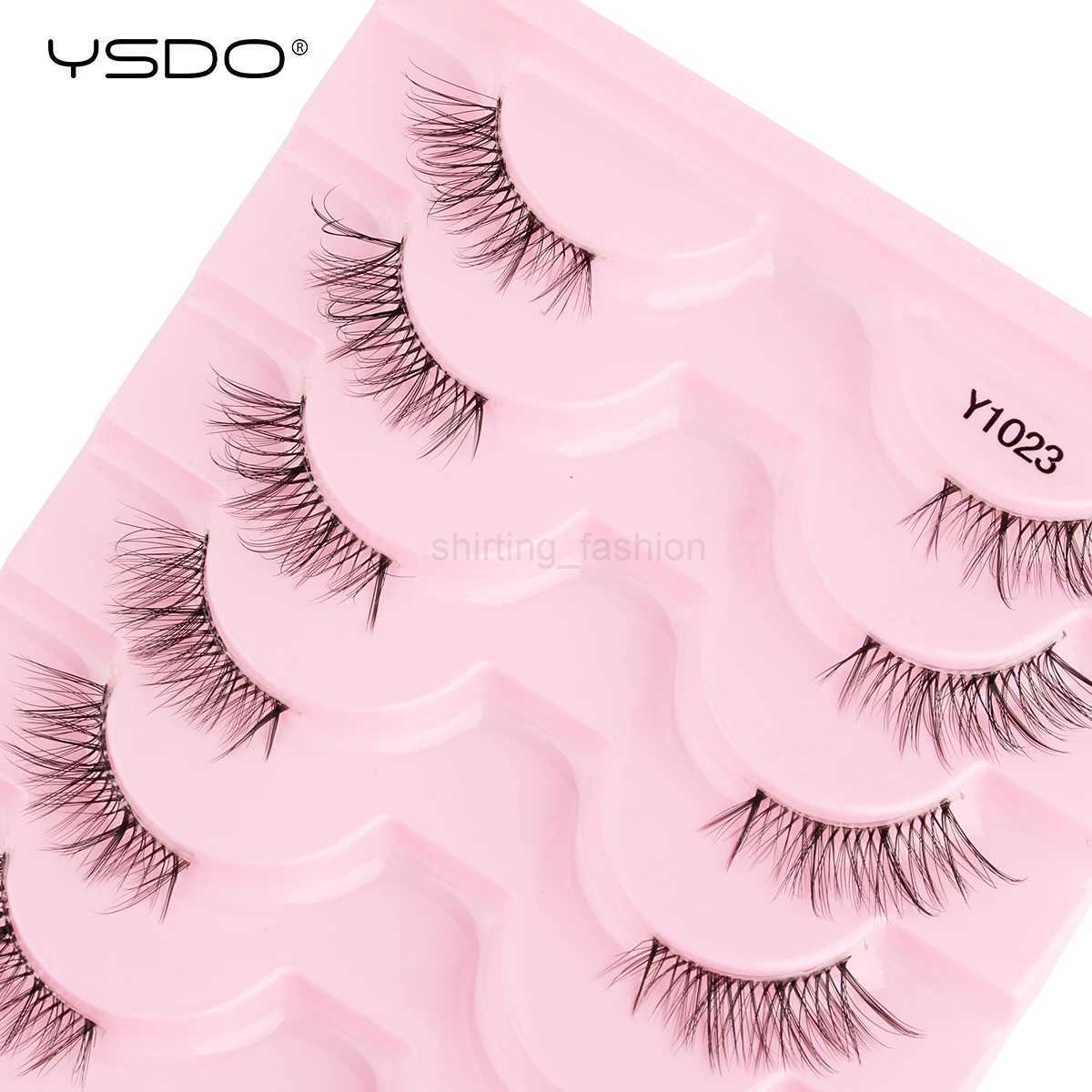 Half Lashes Mink Eyelashes Natural Soft Cat Eye False Eyelashes Long Wispy 3D Mink Lashes Makeup Eyelash Extension Fake LashesCL240713