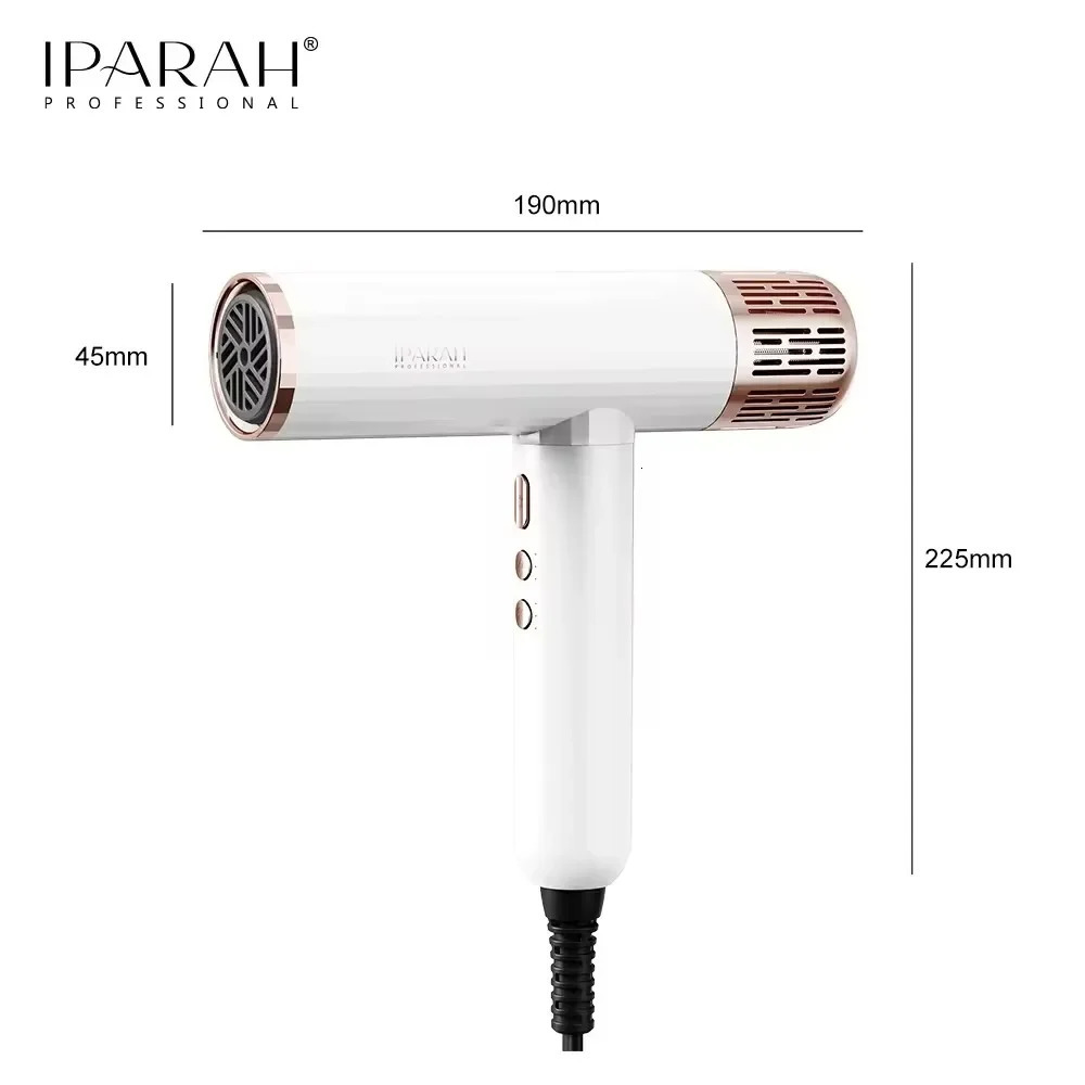 IPARAH Hair Dryer Professional Blow Dryer Negative Ion Hair Care Blow Dryers Brushless Motor 110000 RPM Barber Salon Tools P385 240708